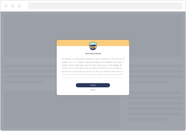 Terms & Conditions with Colored Logo